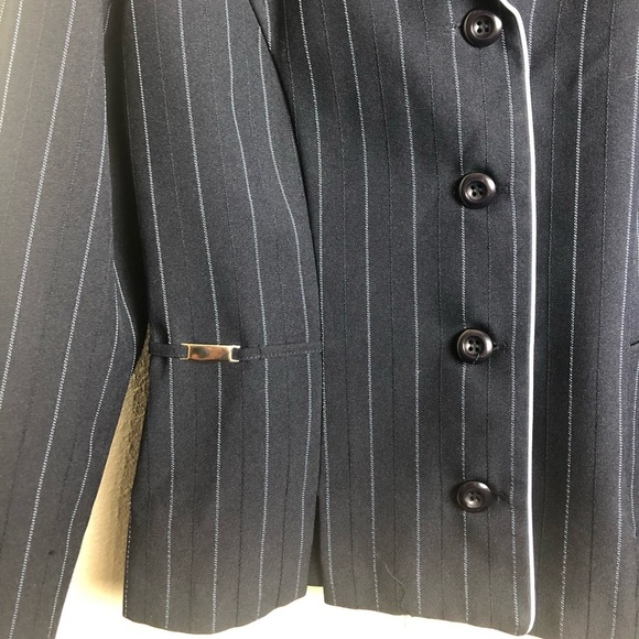 Sag Harbor Blue stripes career jacket size 8 - Picture 3 of 5